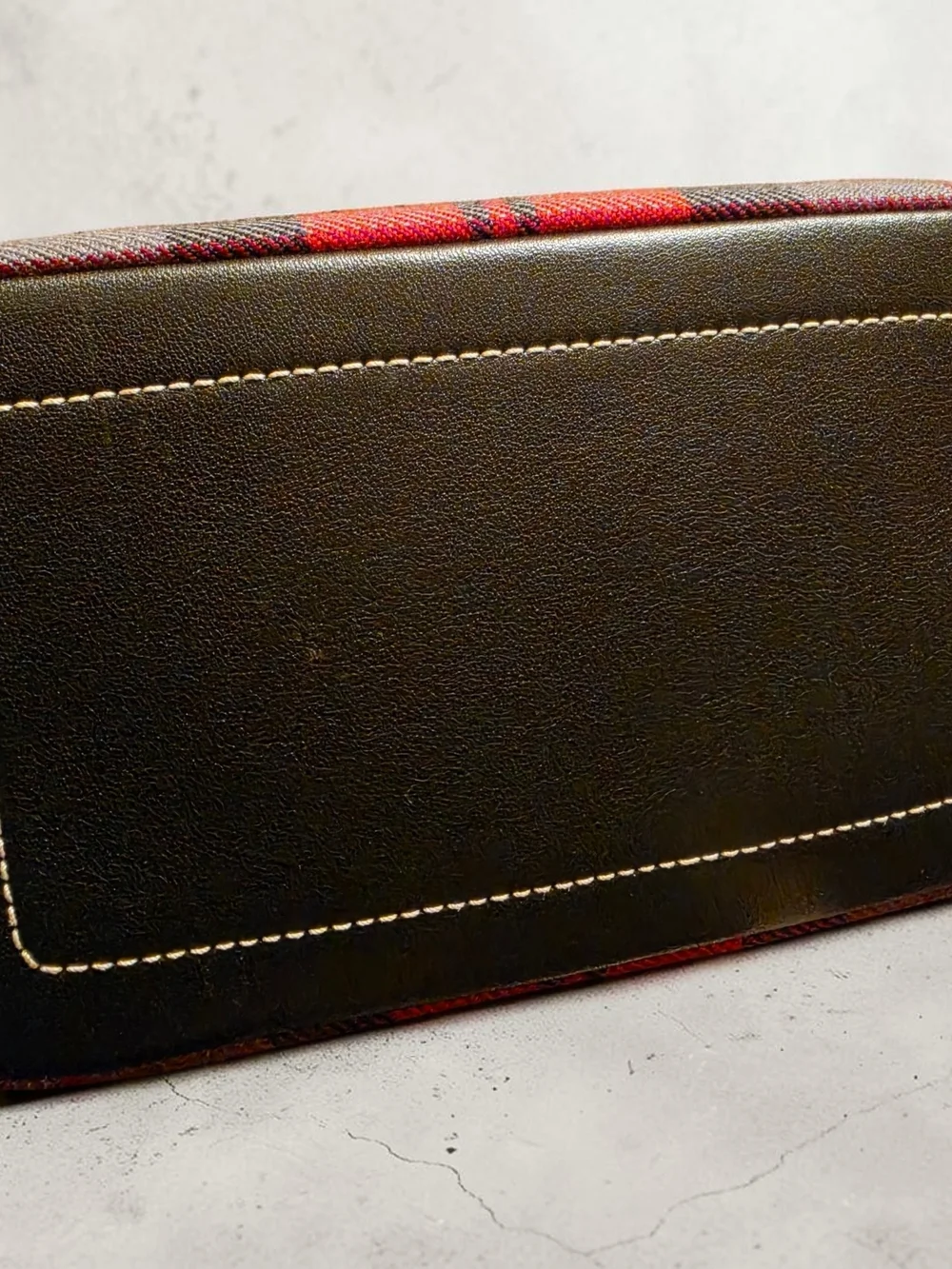 Coach Y2K Vintage Hamptons Tartan Plaid Wool Demi Bag